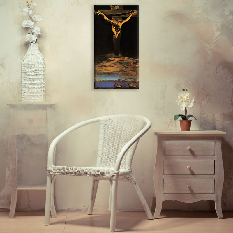 «Christ St. John» par Salvador Dali, toile tendue avec châssis, H 24 po x l 17 po