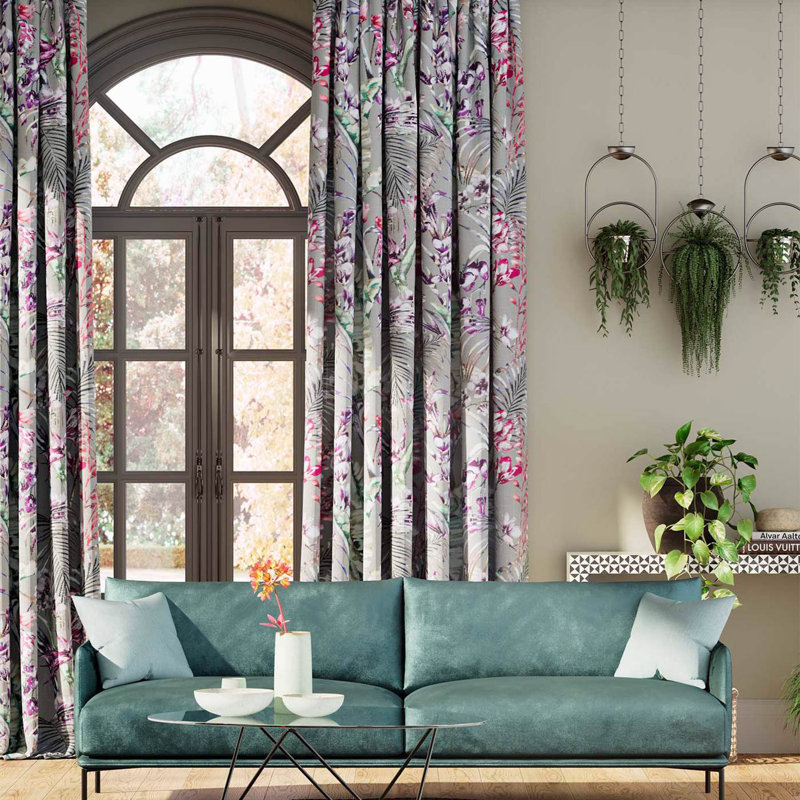 Paradise Fabric, Loganberry/Raspberry/Emerald