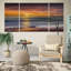 Sundown Descanso Beach - 3 pièces, reproduction sur toile-392885803