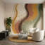 Murales lignes abstraites avec courbes organiques-1247956187-1247956000
