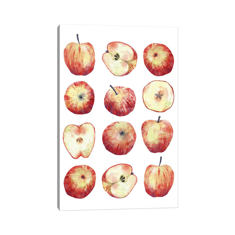 Apples By Nic Squirrell - Wrapped Canvas Graphic Art by Nic Squirrell - Wrapped Canvas Print, 66.04cm H x 45.72cm W x 1.91cmD