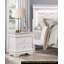 Mobilier de chambre à coucher de style traditionnel 1pc Table de chevet 3X tiroirs Faux crocodile en relief-1396914784