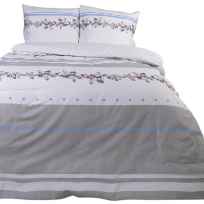 The Seasonal Aisle Agadir Cotton Geometric Shapes and Floral Duvet Cover Set with Pillow Shams