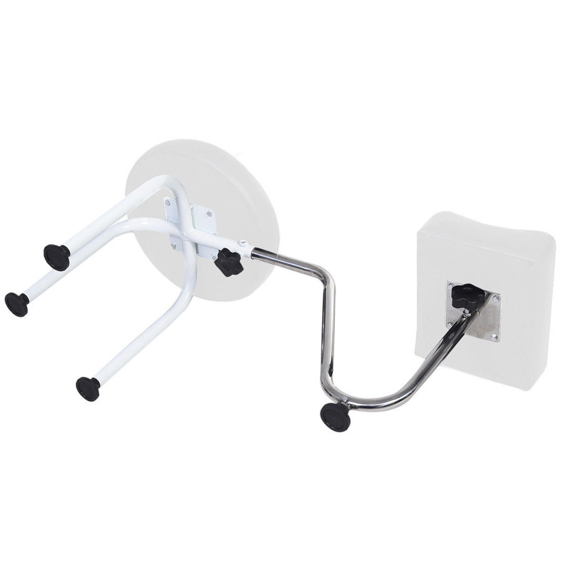Metal Accent Stool, White