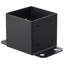 6 pi x 6 pi 4 pièces, supports intérieurs de base de poteau 5,6 po x 5,6 po, support de poteau en bois noir mat thermolaqué pour ancrage de pavillon