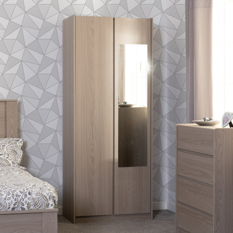 Saito 2 Door Manufactured Wood Wardrobe