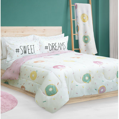 Polyester Ring Stitch Geometric Shapes Comforter