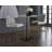 Place Round Marble Top Metal Base Dining Table - White