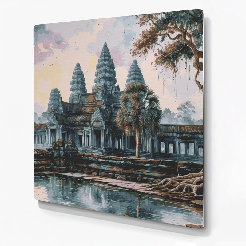 Art mural gris en cités, villes, Cambodge, Cambodge, H 16 po x l 16 po