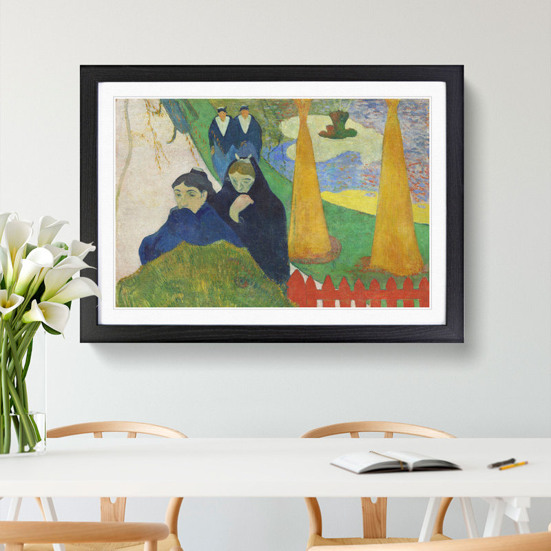 Mistral by Paul Gauguin - Picture Frame Painting, 48cm H x 65cm W x 2cm D, Black