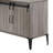L-Shape Writing Desk With Side Cabinet, Black-2101795685
