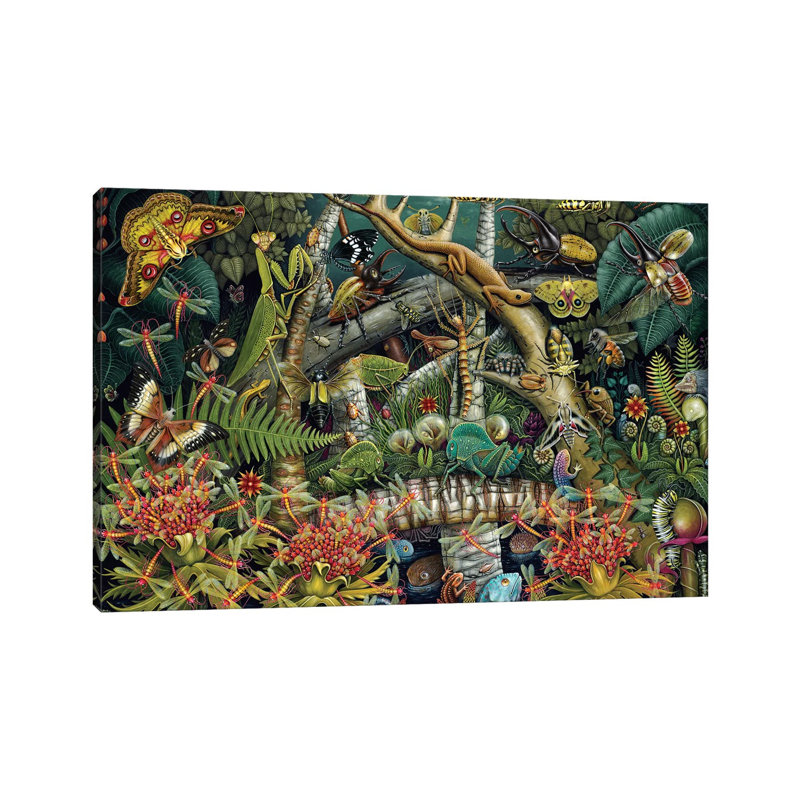 Mantis Mundi by R.S. Connett - Wrapped Canvas Print