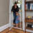 Eryca Metal Adjustable Pressure Mounted Pet Gate With Door