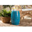 Table d'appoint en métal Calderon au fini bleu moderne et contemporain, H 18,3 po x P 12,2 po x l 12,2 po-40313426