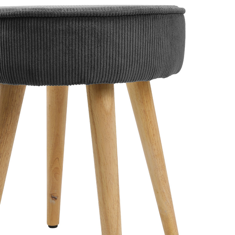 Solid + Manufactured Wood Accent Stool