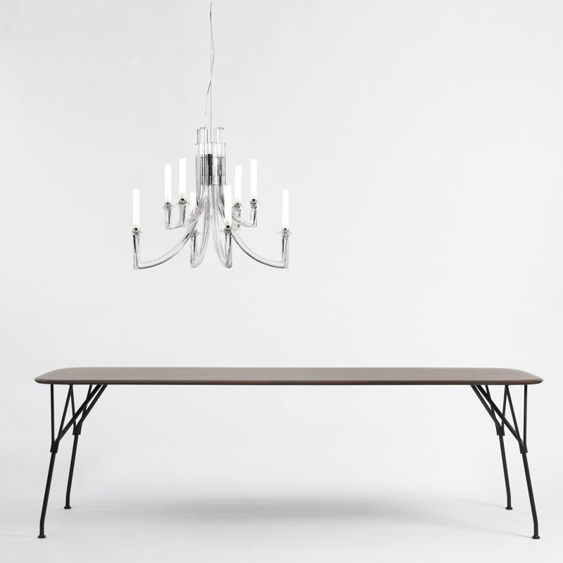Khan 8 - Light LED Chandelier, Crystal