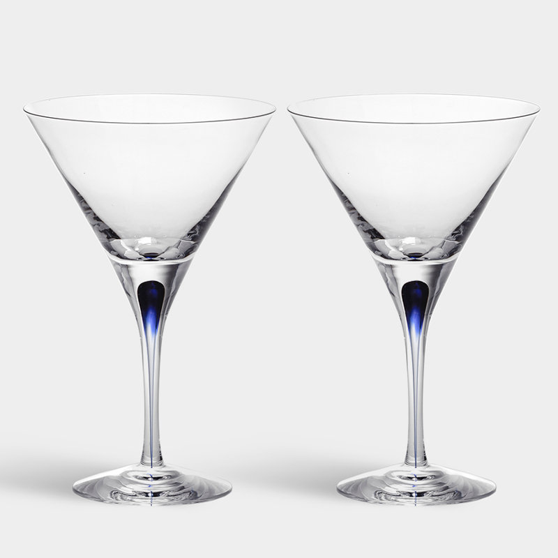 Intermezzo Blue 7 oz. Martini Glass