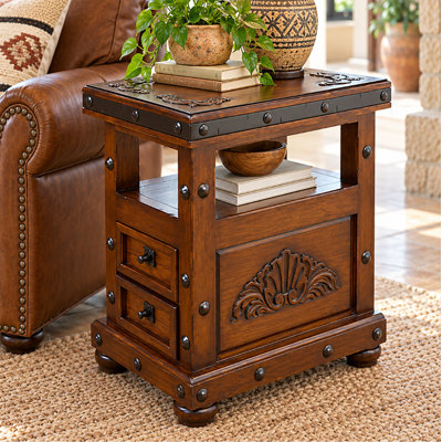 Table d'appoint avec tiroir et tablette Canyon Creek