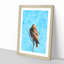 Hawk Perched in a Tree 1 Piece Single Picture Frame Painting on MDF-56740355-56740356