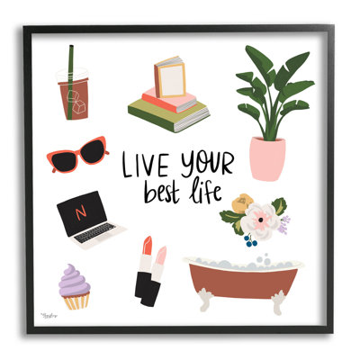 «Live Your Best Life», estampe numérique par Gigi Louise