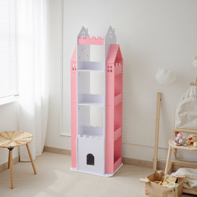 140cm H X 45cm W PVC Wood Plastic Board + Co-extruded Board + ABS No Subject Kids Bookcase