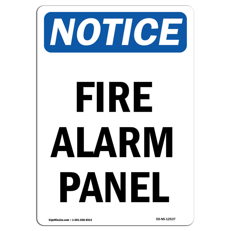 Panneau de panneau d'alarme incendie