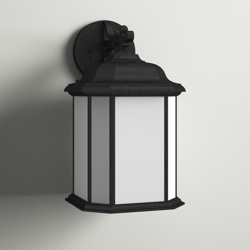 Lanterne murale d'extérieur à une lumière Kent de Génération Éclairage , Bronze Oxford, H 15 po x l 8,5 po x P 9,5 po, Non