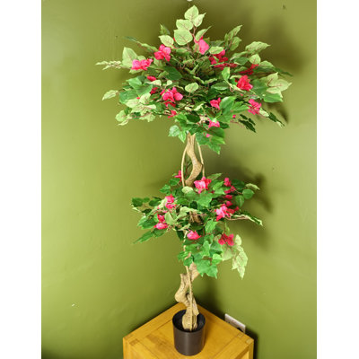 150cm Faux Flowering Tree in Pot Liner