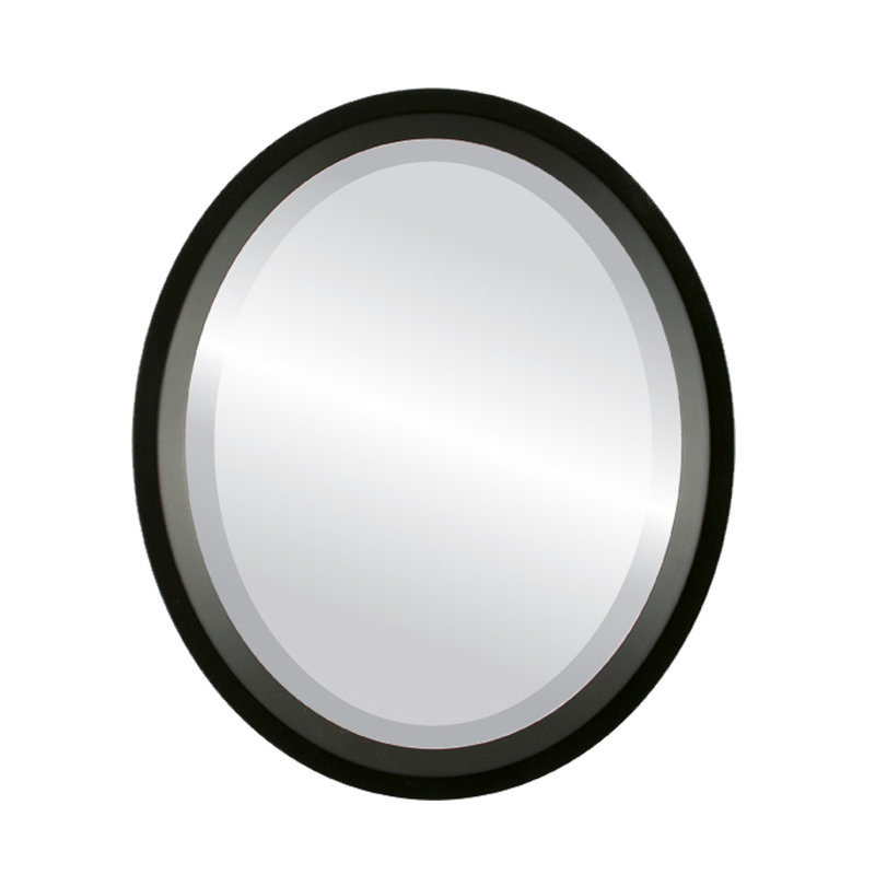Miroir d'appoint Meigs, Noir mat, H 22 po x l 18 po
