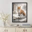 Winter Fox Landscape Framed Wall Art Prints - Fox in snowy forest, for living room-125212008-125212010