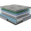 Matelas simple en mousse mémoire et gel rafraîchissant de 25 cm (10 pouces), soulagement des mouvements, absorption des chocs, compatible avec les sommiers articulés, gris et blanc, matelas à ressorts