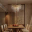 Lustre en cristal chromé 10 lumières Modern-1047968060-1047968056