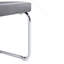 Banc décoratif 51,5 po en similicuir contemporain en acier inoxydable pour banc d'entrée, facile à assembler