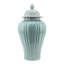 Pale Blue Fluted Jar with Lid-1376282717