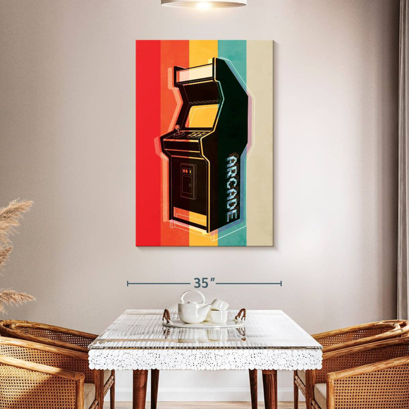 " Retro Arcade " by Logic Nerds, 48" H x 32" W x 1.25" D