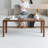 Nut-brown Solid Wood Rectangular Coffee Table-1504856149