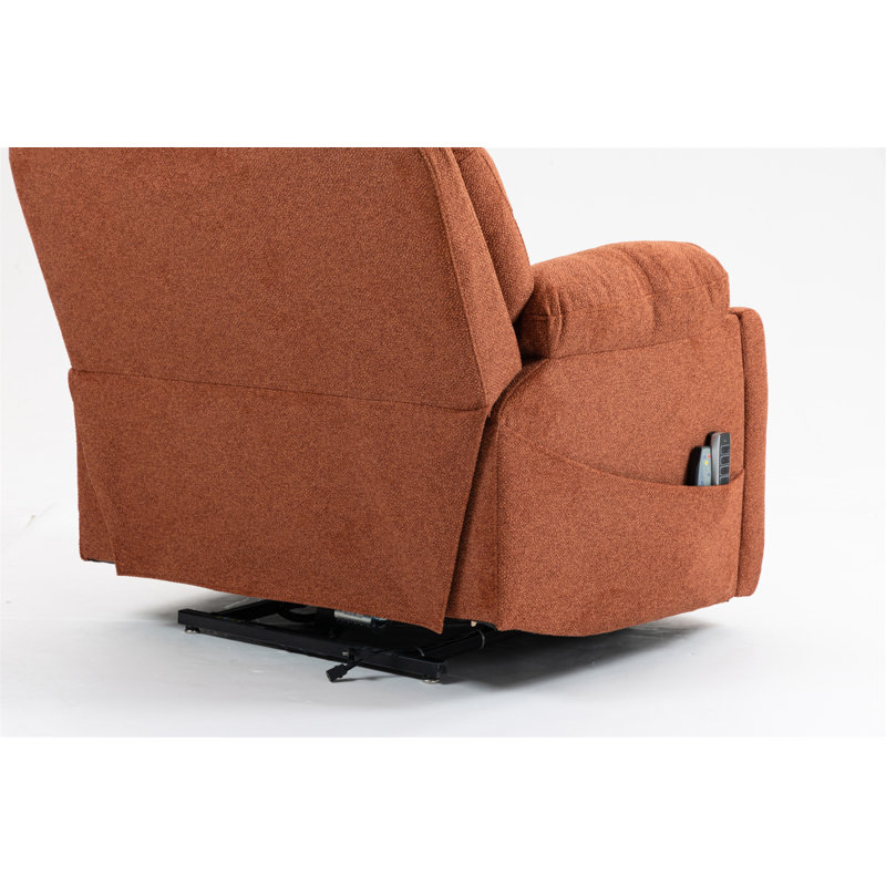 Old Age Electric Lift Chair, Flat High Density Foam Electric Sofa, With Heating And Massage Functions, Can Tilt To 180 Degrees, 2 Pocket Cup Holders, 2 Remote Controls, 4 OKIN Motors