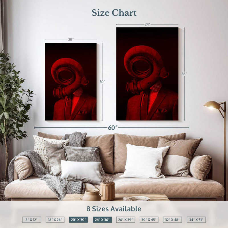 Kelan Red 4 - The Truth Is Dead, 36" H x 24" W