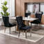 Luxie Set Of 2  Upholstered Dining Chairs With Metal Steel Legs-119402120