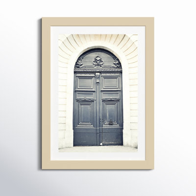 Black Paris Door Photo Print