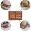 Tapis en bois de teck antidérapant Petties-537128534