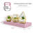 Sorbus Floating Shelves for Wall – 16 Inch Floating Shelf for Kitchen, Bedroom, Living Room, Bathroom, Home & Wall Decor - Mounted Bathroom Shelves with Invisible Brackets - 2 Pack - Soft Pink-125355504-125355507