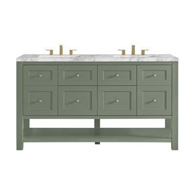 Breckenridge 60'' Double Bathroom Vanity with Top