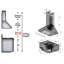 30" Professional 500 CFM Convertible Wall Mount Range Hood in Stainless Steel-560920732