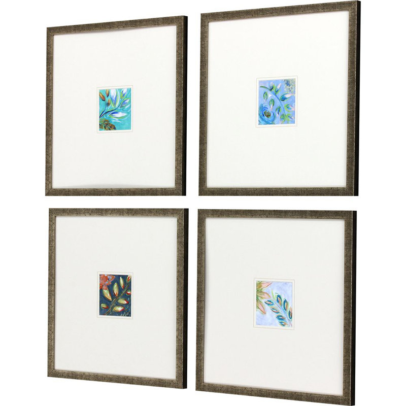 Botanical I S / 4 - Ensemble de 4 pièces d'art mural