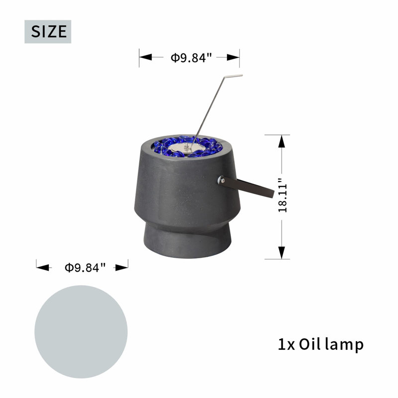 Outdoor Tabletop Citronella Lamp