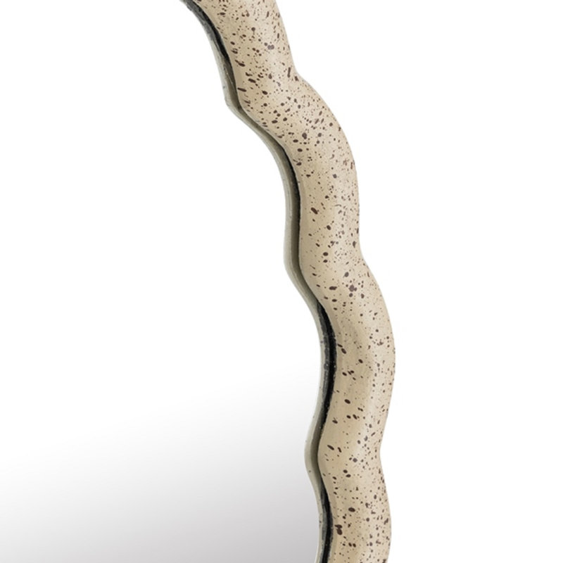Cast Aluminum Wave Mirror Large, 26.50" x 26.50"