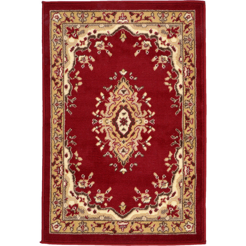 Tapis oriental noir Balthrop, Bourgogne, Rectangle 2 pi 2 po x 3 pi 1 po