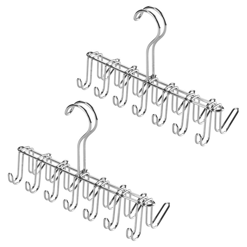 Support à cravate et ceinture pour garde-robe - Organisateur suspendu pour 14 accessoires