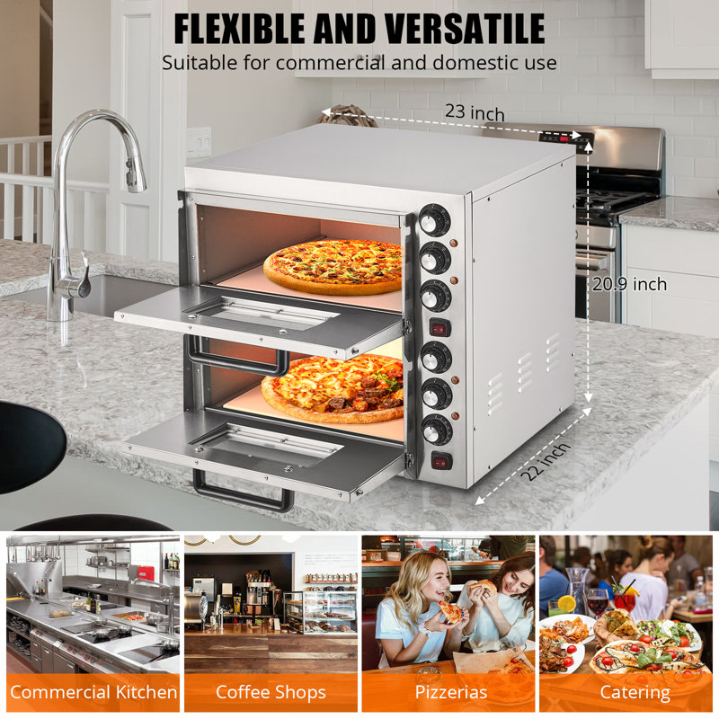 CARTMAN Countertop Pizza Oven with Rotisserie